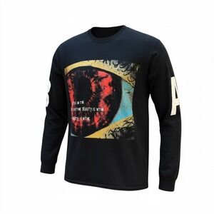 Travis Scott Astroworld 2019 Eye Graphic Long Sleeve T Shirt Mens Size S
